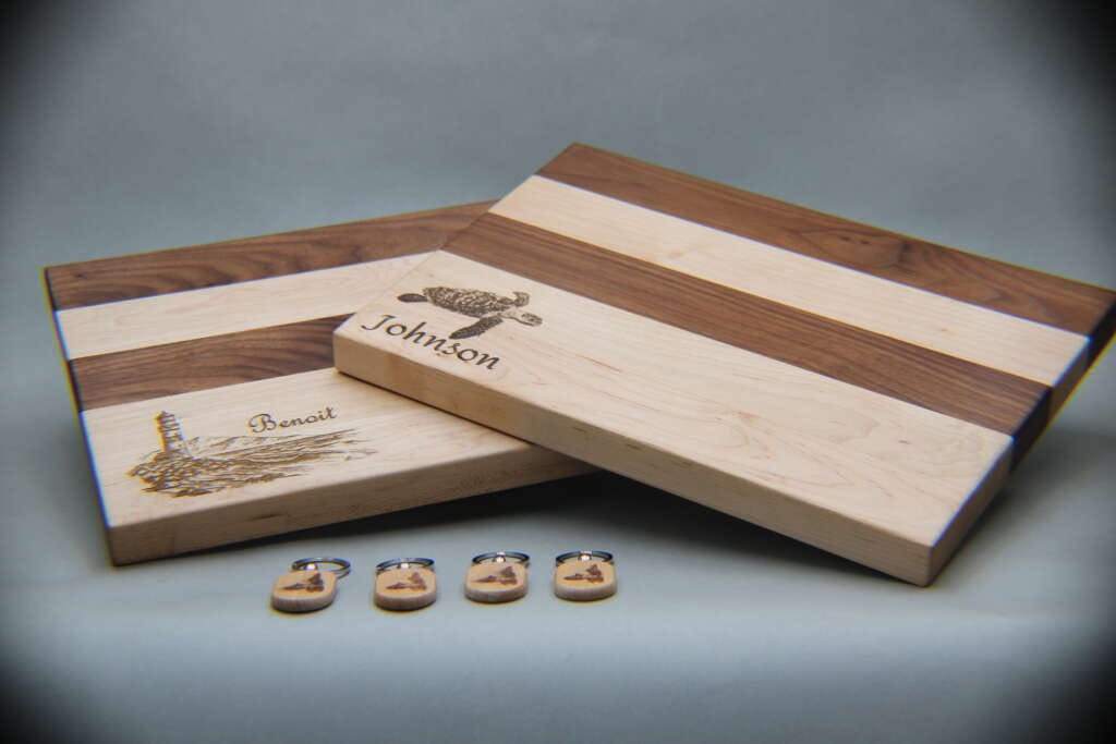 Charcuterie boards and cheese knives from dragonfly wood arts to serve your dry january pairings